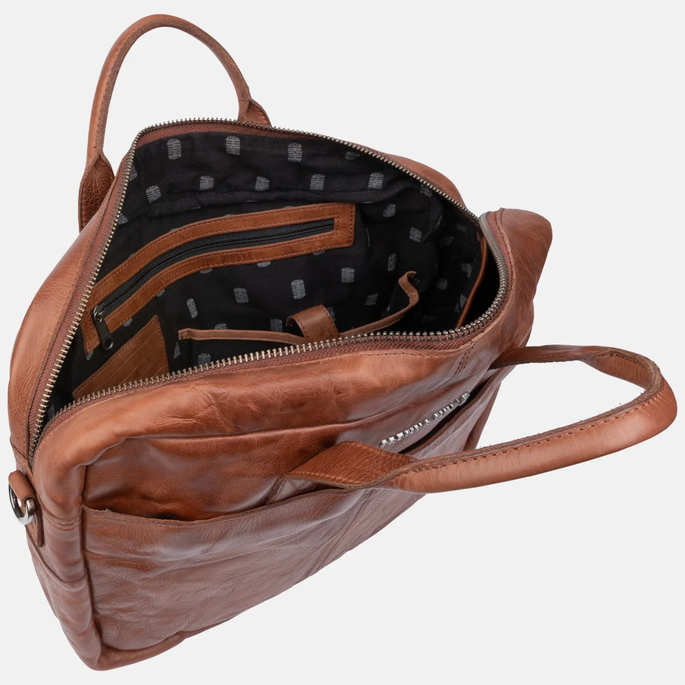 Legend Chris laptoptas 15 inch tan bij Duifhuizen