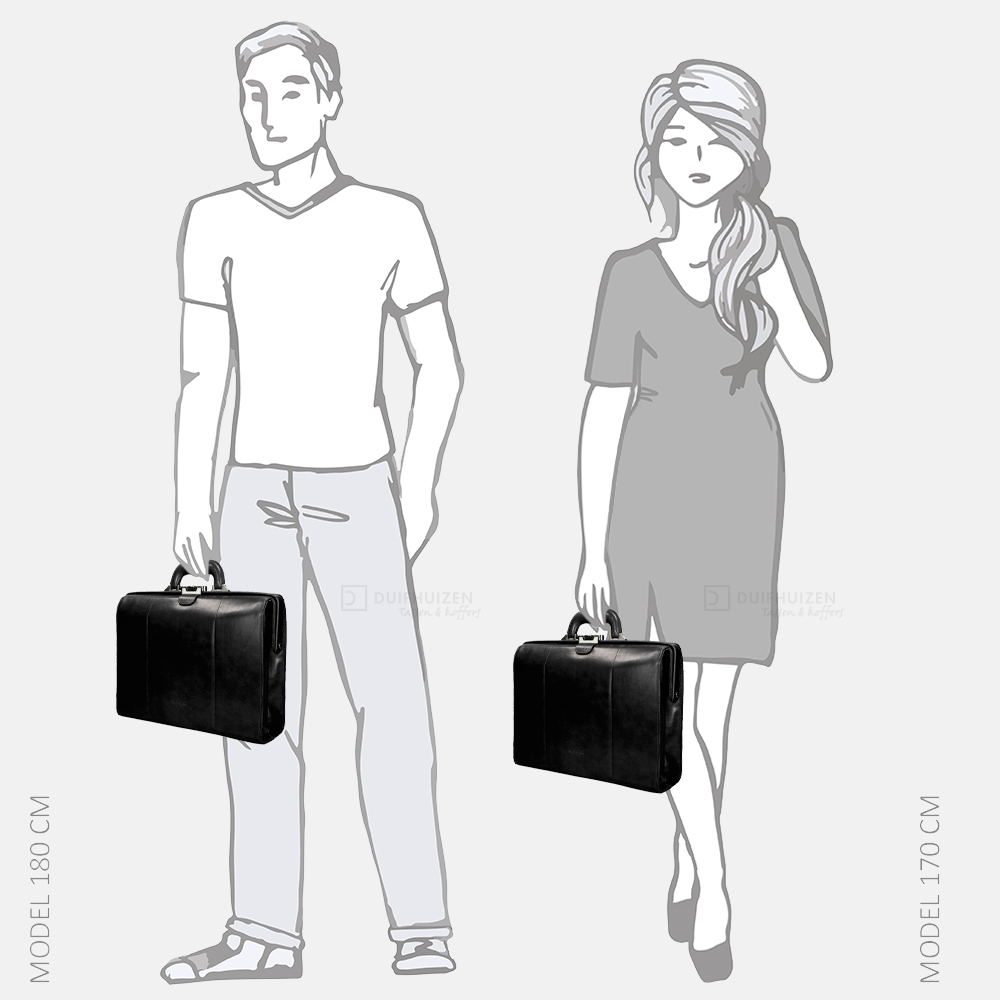 Claudio Ferrici Classico dokterstas 13.3 inch black bij Duifhuizen