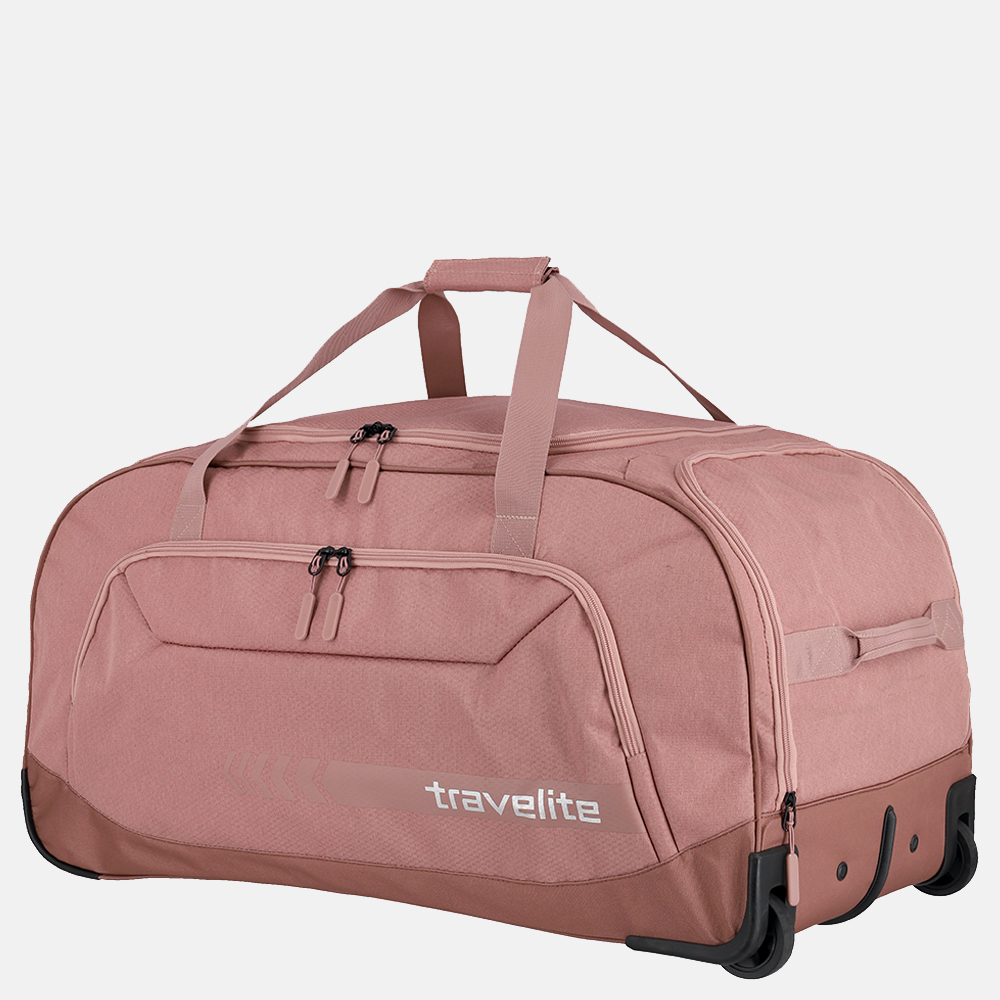 Travelite Kick Off Duffle wieltas XL rose bij Duifhuizen