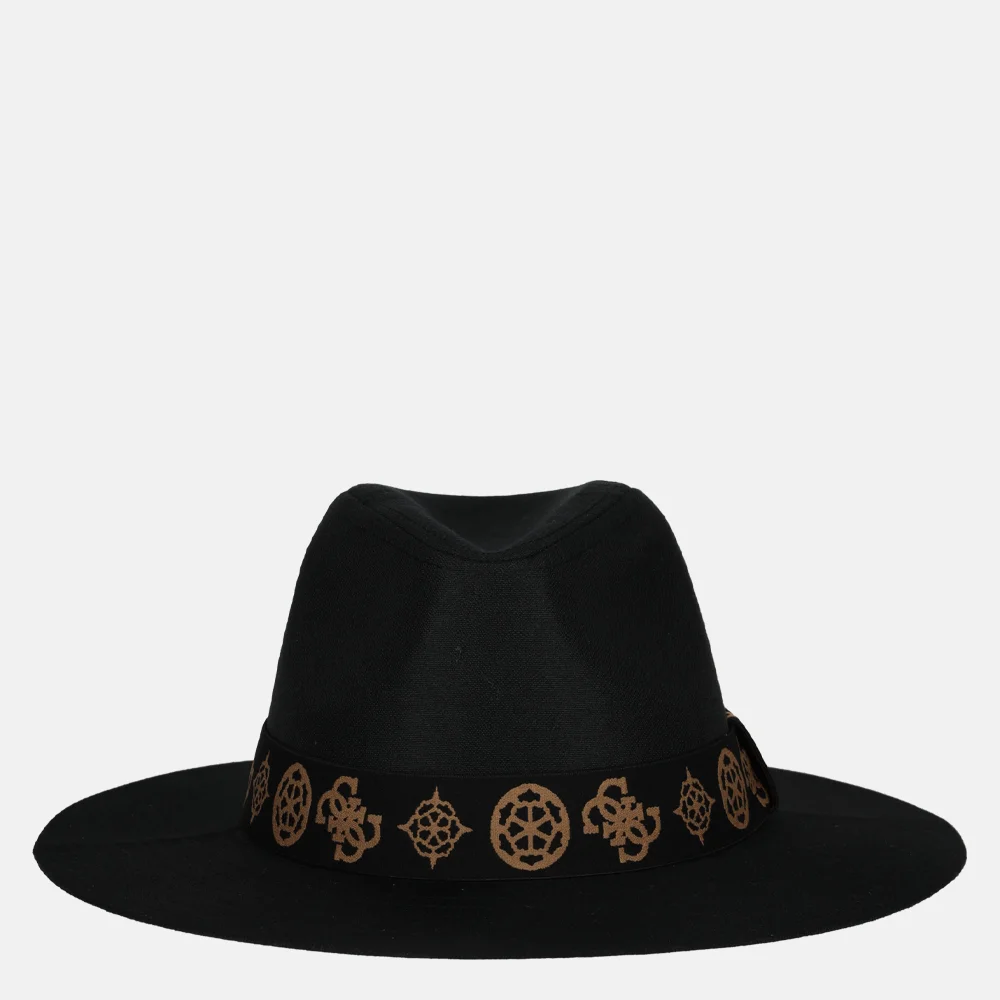 Guess Fedora muts/pet black bij Duifhuizen