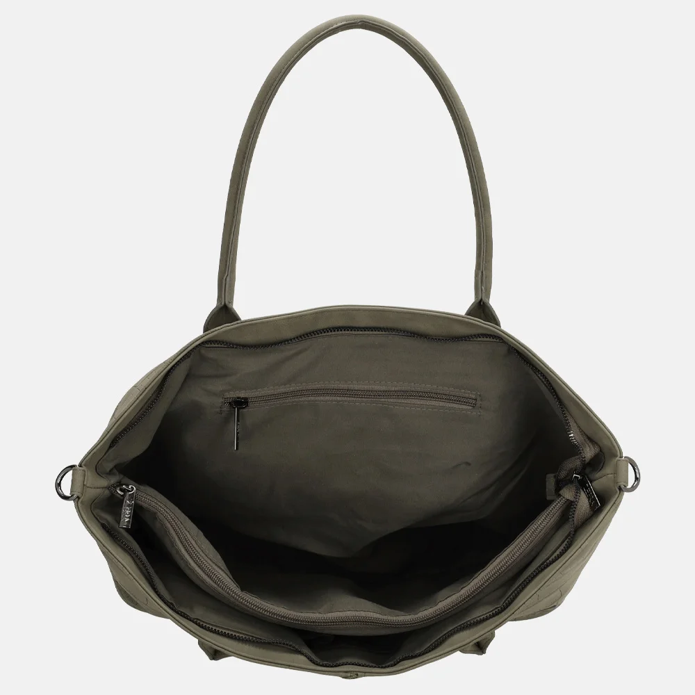 Zebra Trends Mirjam shopper olijfgroen bij Duifhuizen