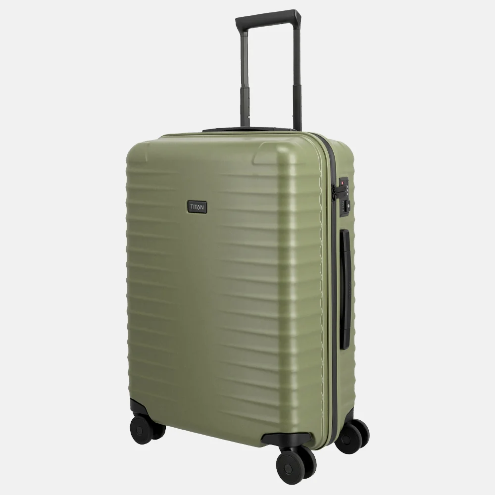 Titan Upgrade reiskoffer 65 cm forest green bij Duifhuizen