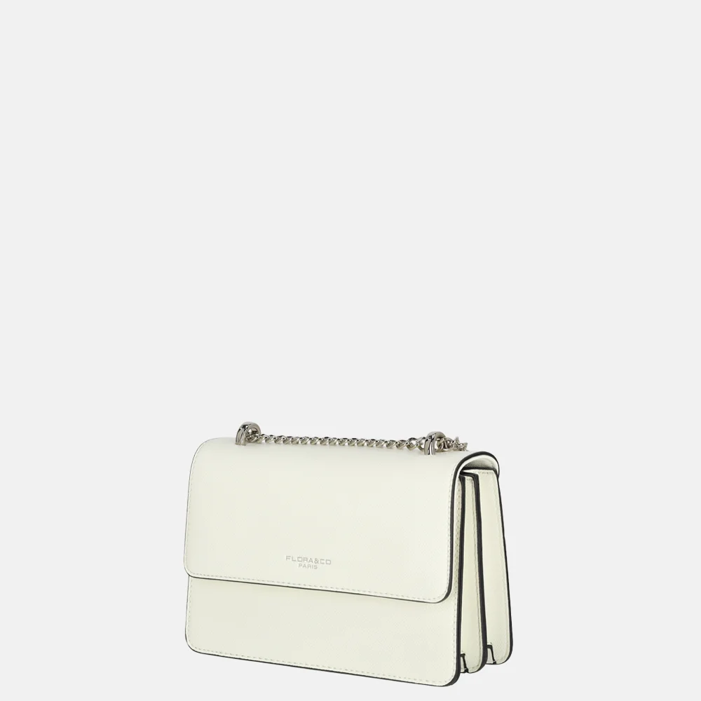Flora & Co schoudertas white bij Duifhuizen