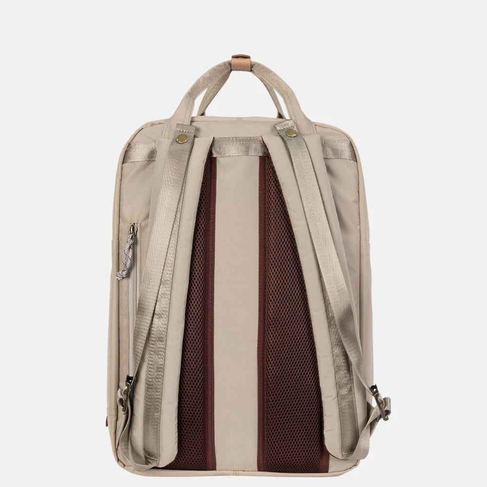 Doughnut Macaroon Large Jungle Backpack rugzak 15 inch beige bij Duifhuizen