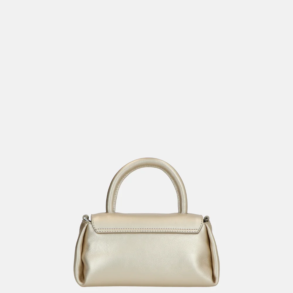 Loulou Essentiels Mae handtas light gold bij Duifhuizen