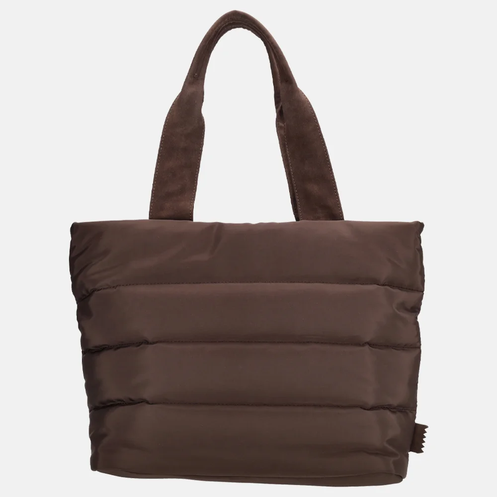 Zebra Trends Elske puffy handtas M donkerbruin bij Duifhuizen