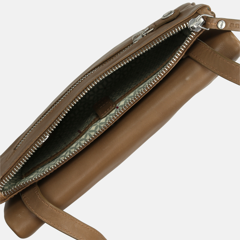 Aunts & Uncles Jamie's Orchard Raspberry crossbody tas desert taupe bij Duifhuizen