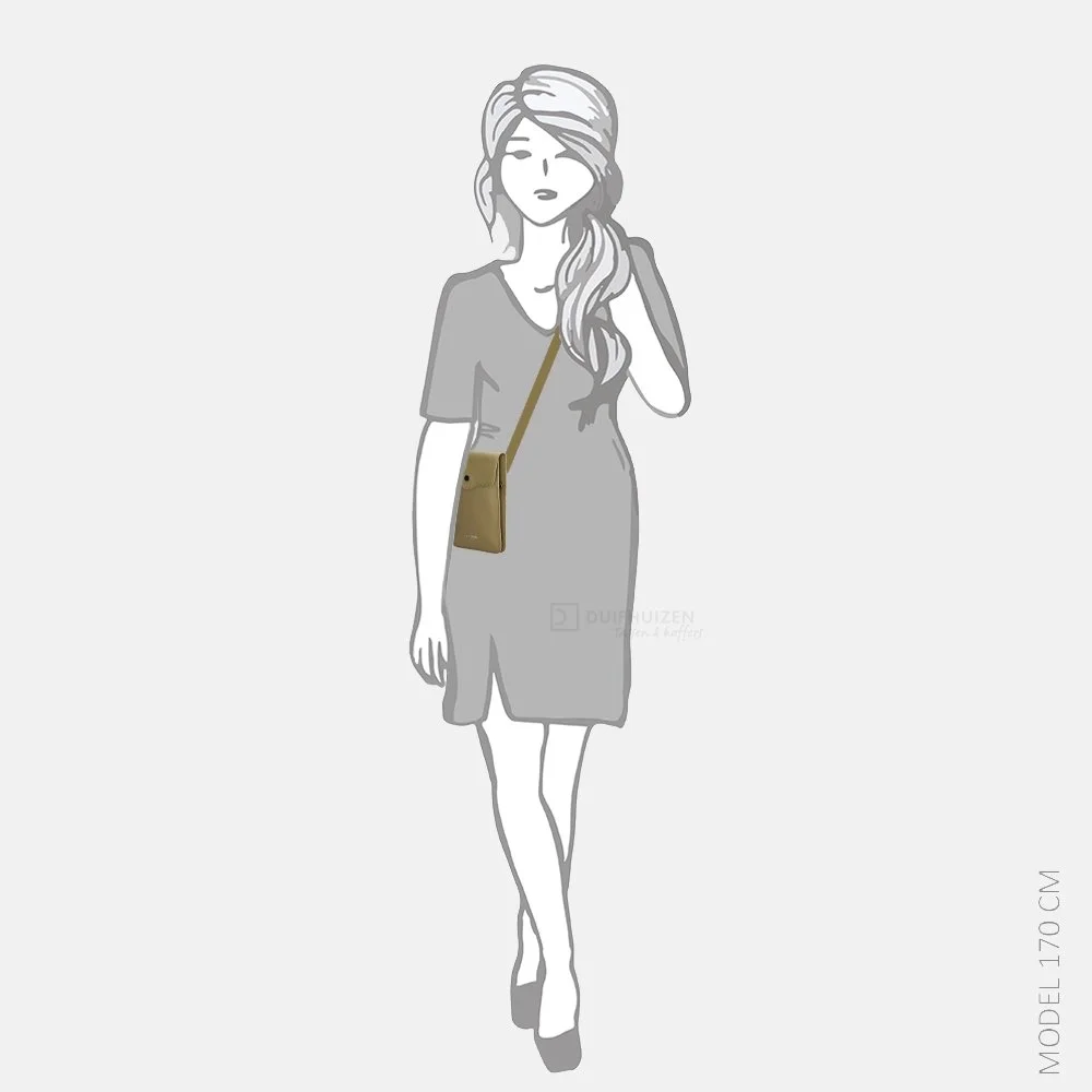 Charm London Saffiano telefoontas khaki bij Duifhuizen