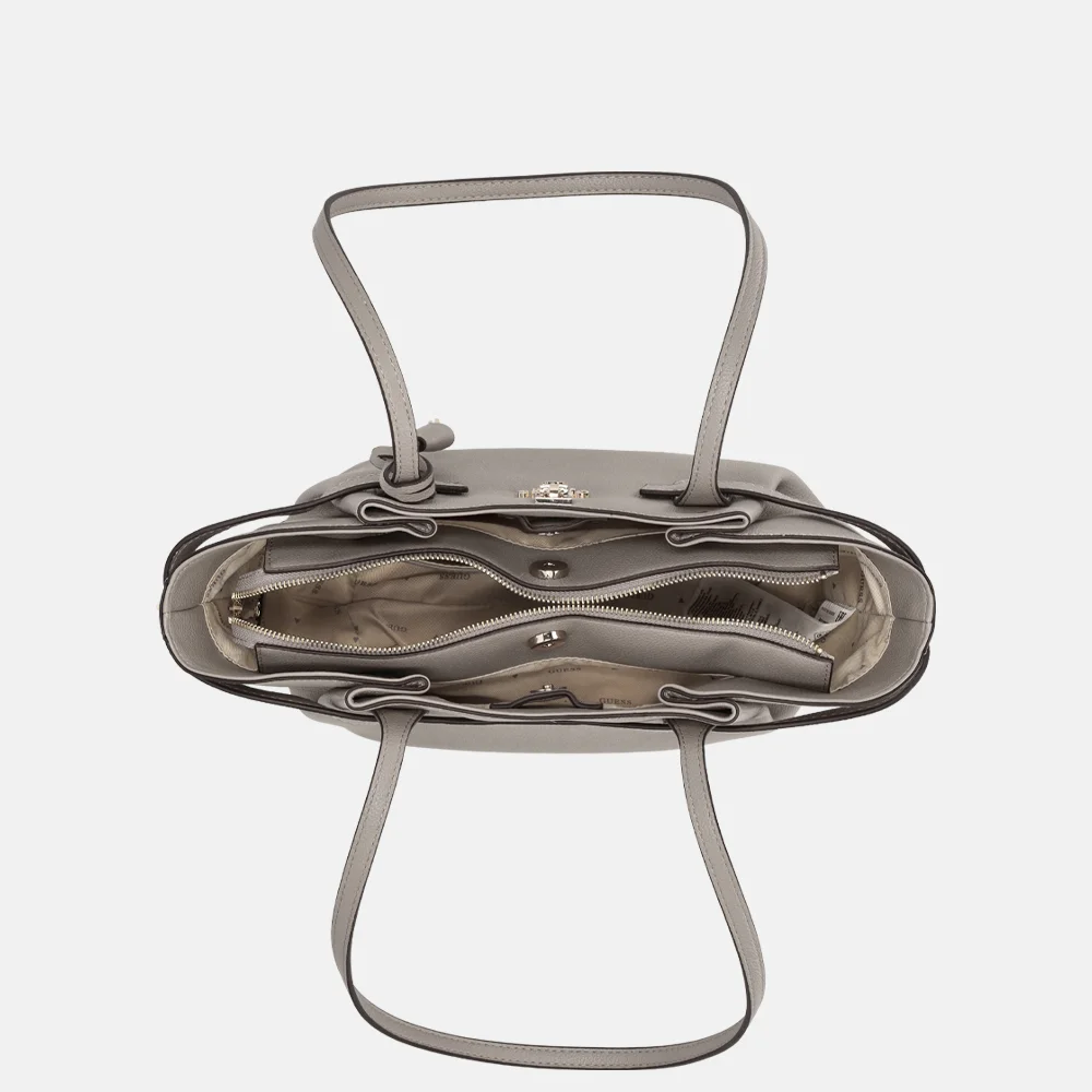 Guess Yesba schoudertas dark taupe bij Duifhuizen