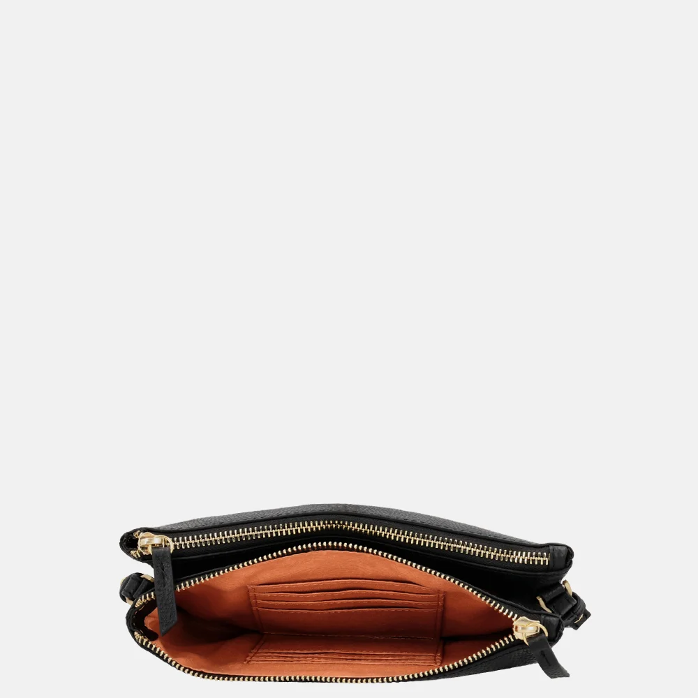 Loulou Essentiels Camille crossbody tas black bij Duifhuizen