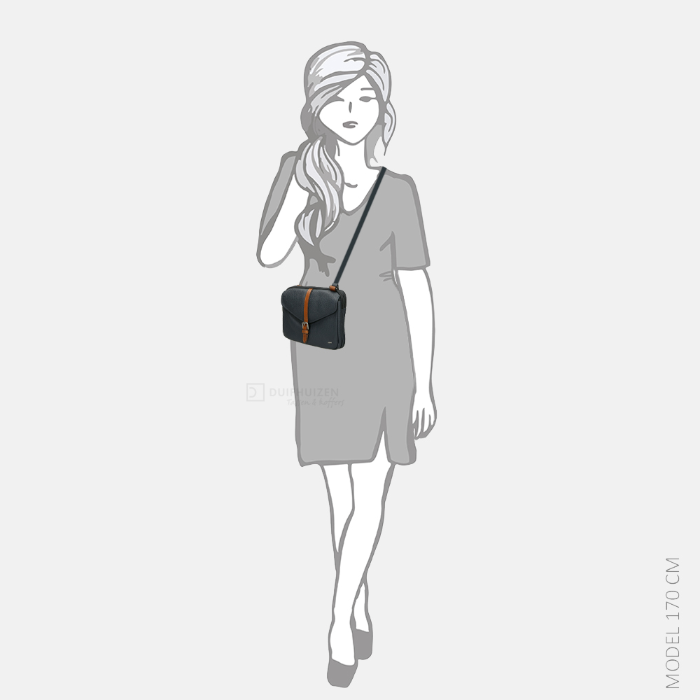 Berba Chamonix crossbody tas navy bij Duifhuizen