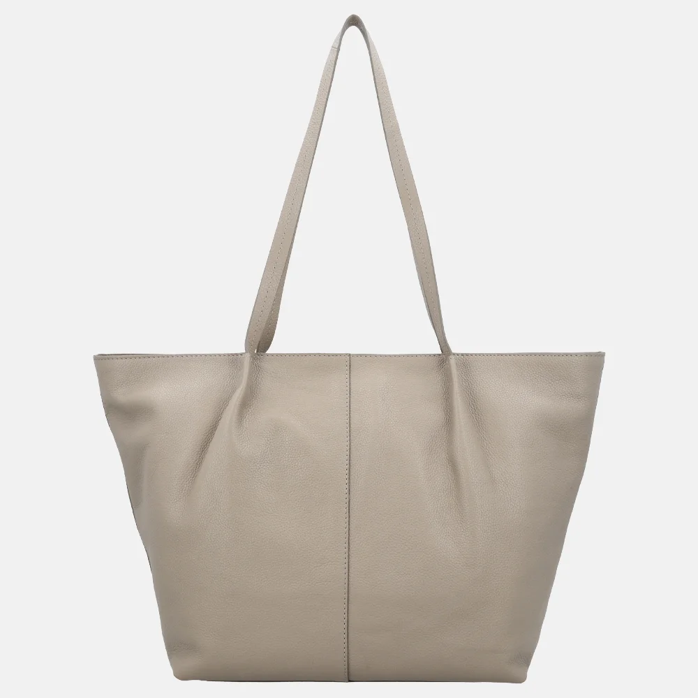 Loulou Essentiels Lola shopper soft sepia bij Duifhuizen