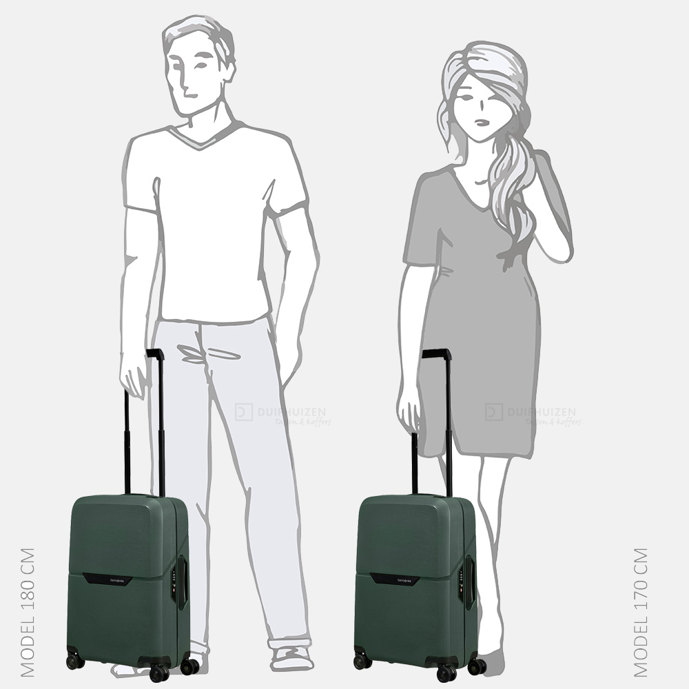 Samsonite Magnum ECO handbagage koffer 55 cm forest green bij Duifhuizen