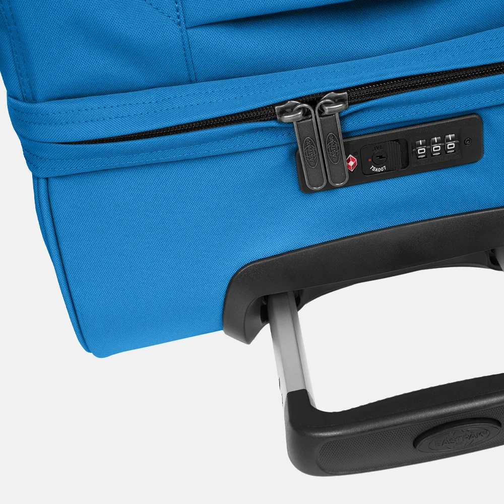 Eastpak Tranverz reistas op wielen L aurora blue bij Duifhuizen