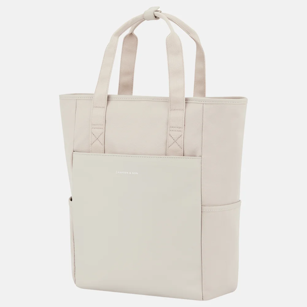 Kapten & Son Lindby rugzak 14 inch sandstone bij Duifhuizen