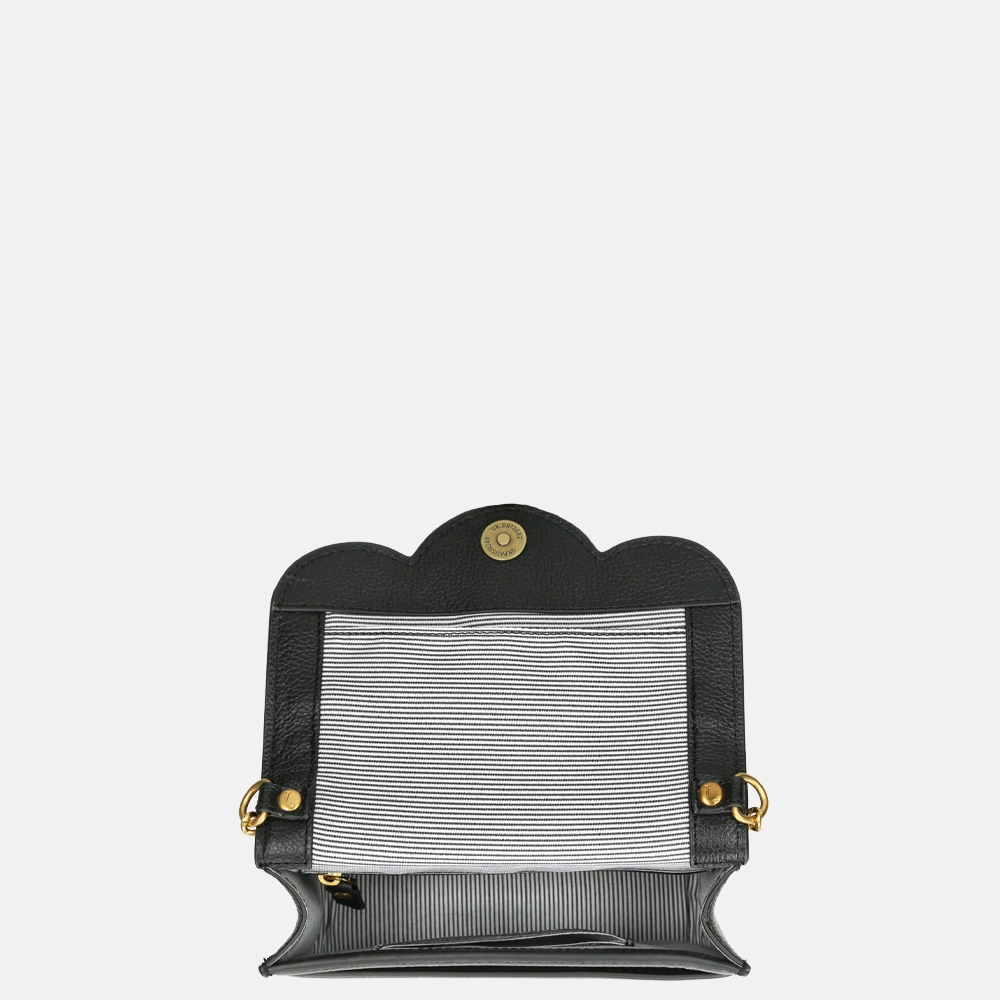 Loulou Essentiels Palm Springs crossbody tas black bij Duifhuizen