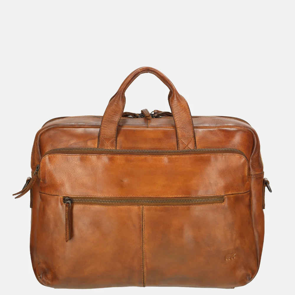 Bear Design Jamie shopper/laptoptas 15.6 inch cognac bij Duifhuizen