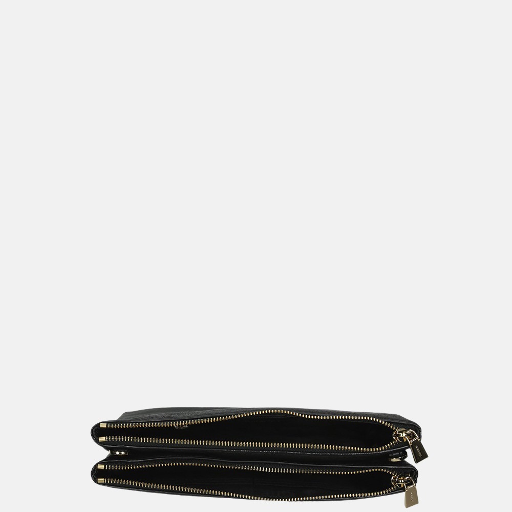 Michael Kors Double Pouch crossbody tas black bij Duifhuizen