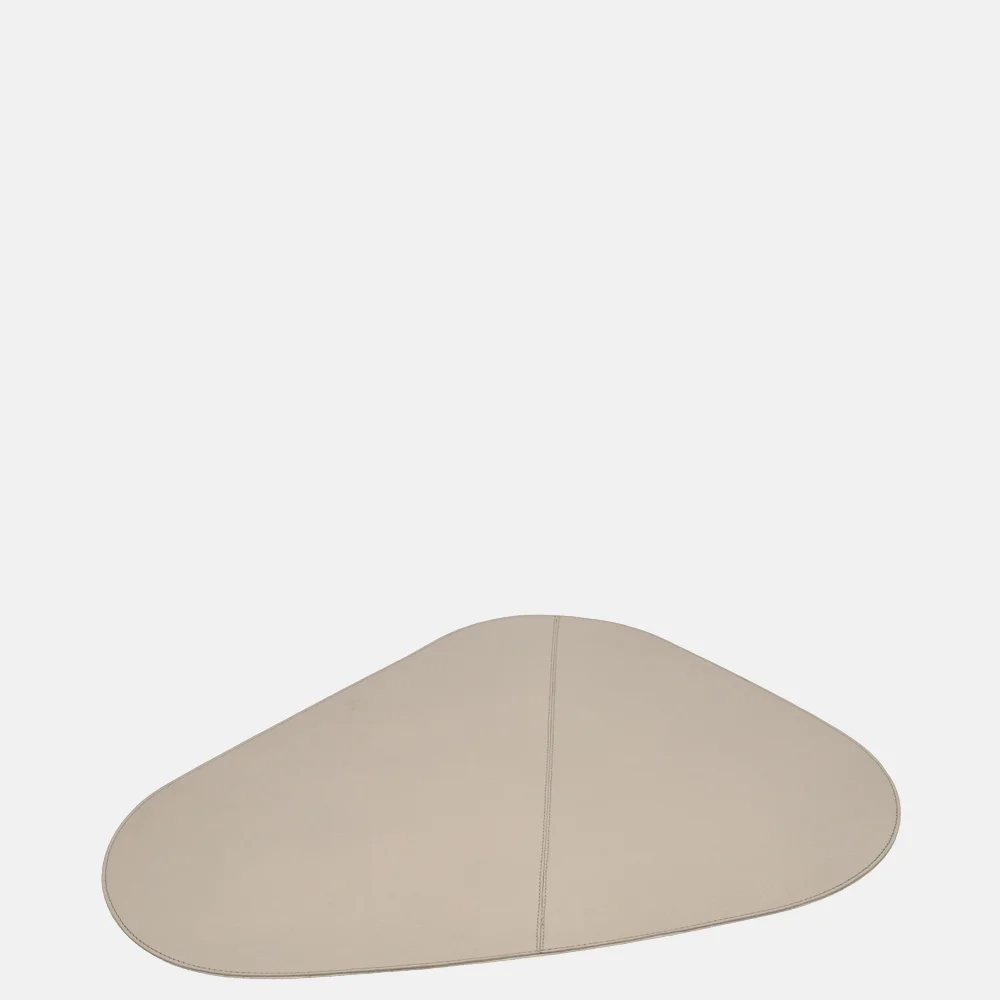 Chamada leren placemats organisch effen (2 stuks) beige bij Duifhuizen