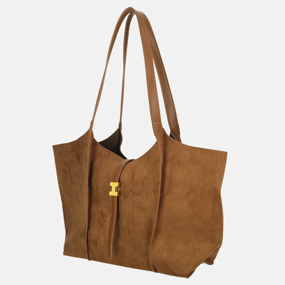 Firenze shopper dark brown bij Duifhuizen