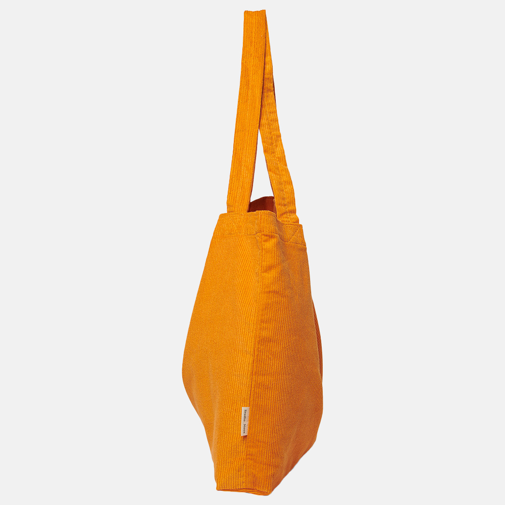 Studio Noos Rib Mom-Bag shopper bright orange bij Duifhuizen