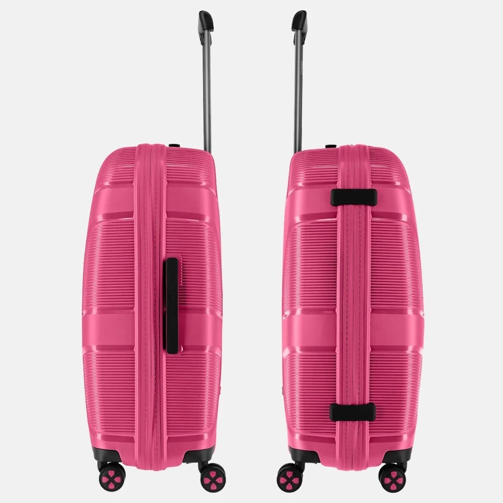 Impackt Spinner koffer 75 cm flora pink bij Duifhuizen