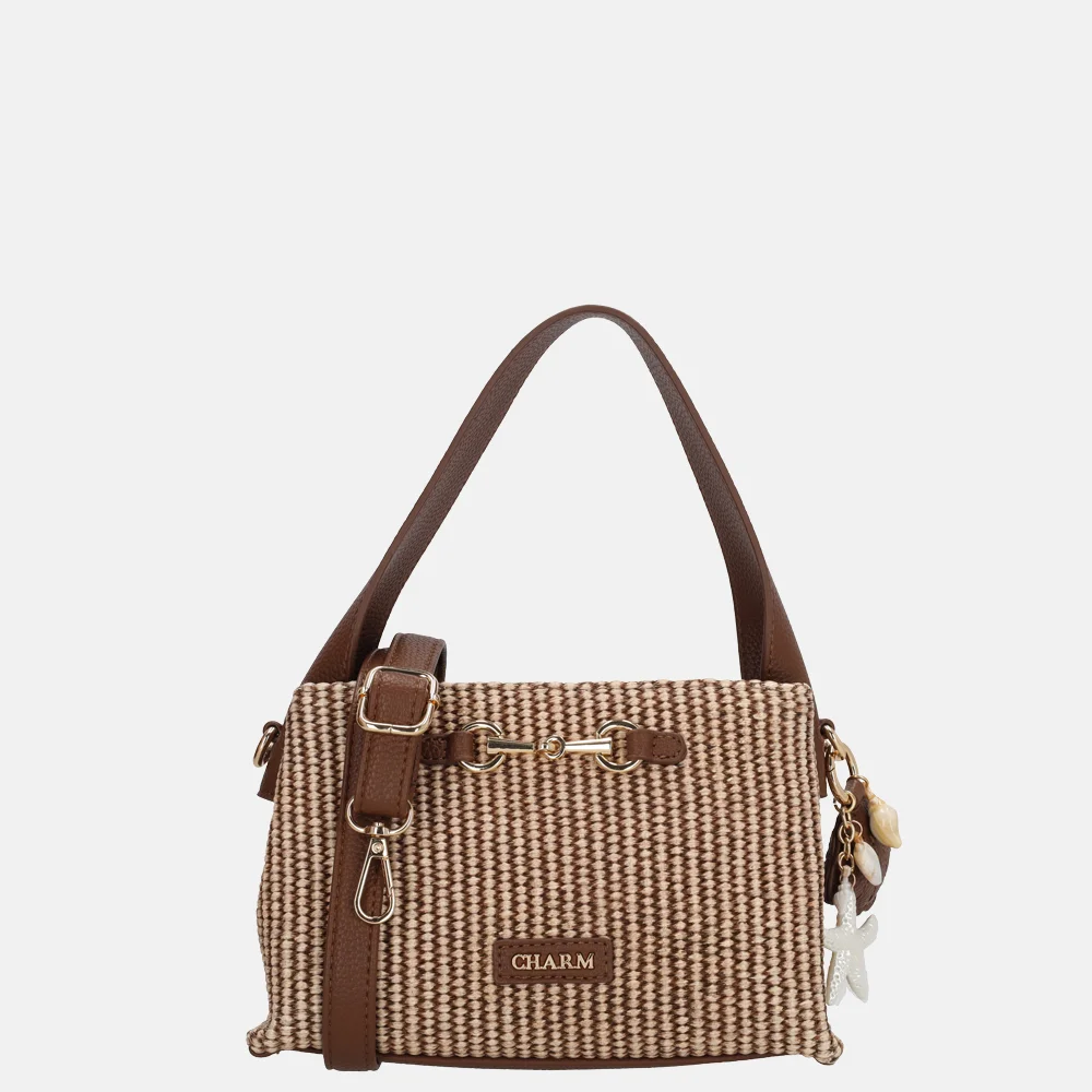 Charm London Santorini handtas S bruin bij Duifhuizen