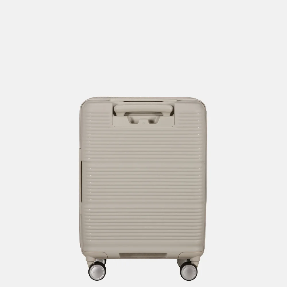 Samsonite Paralux HS Spinner handbagage koffer expendable 55 cm stone grey bij Duifhuizen