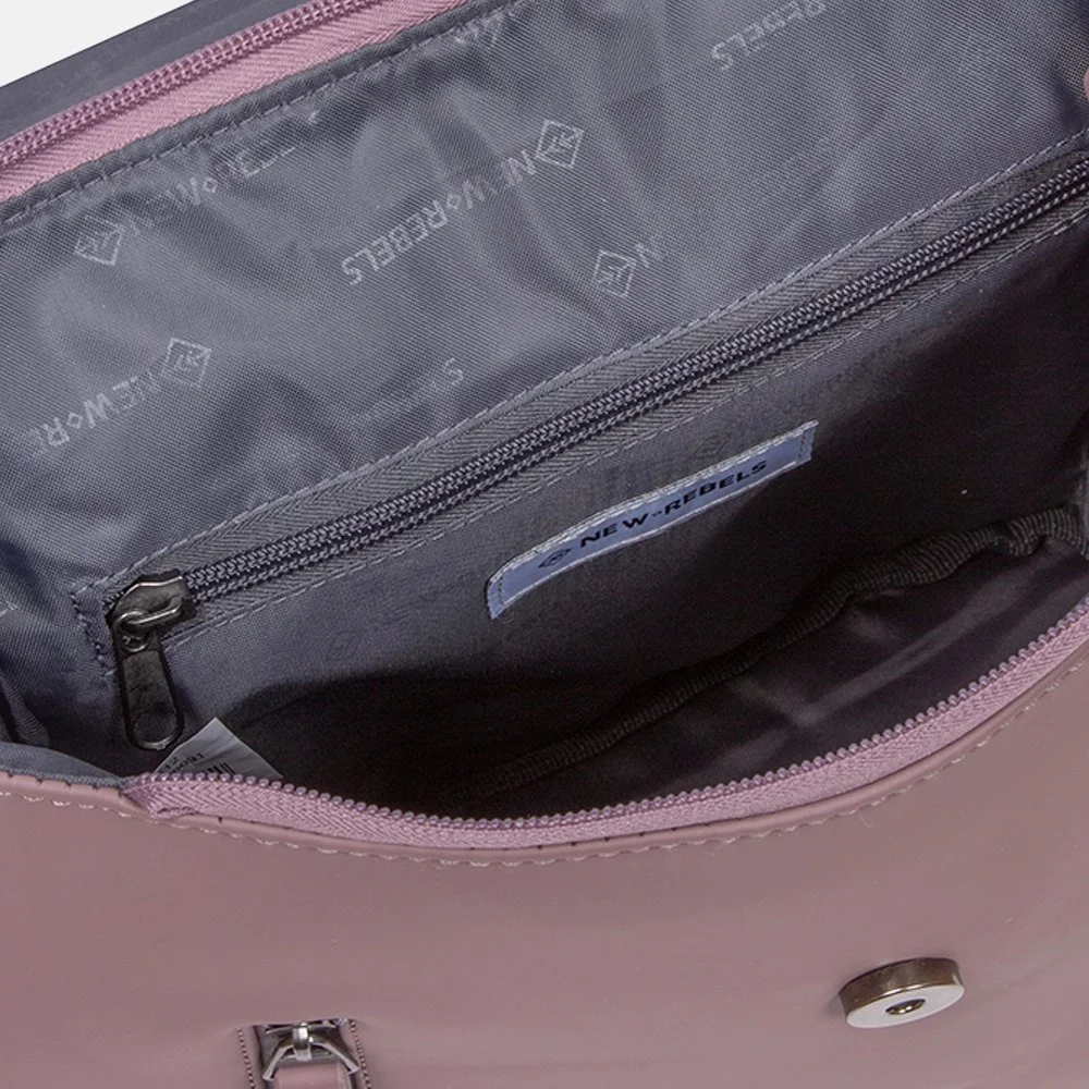 New Rebels Daley Flap rugzak lila bij Duifhuizen