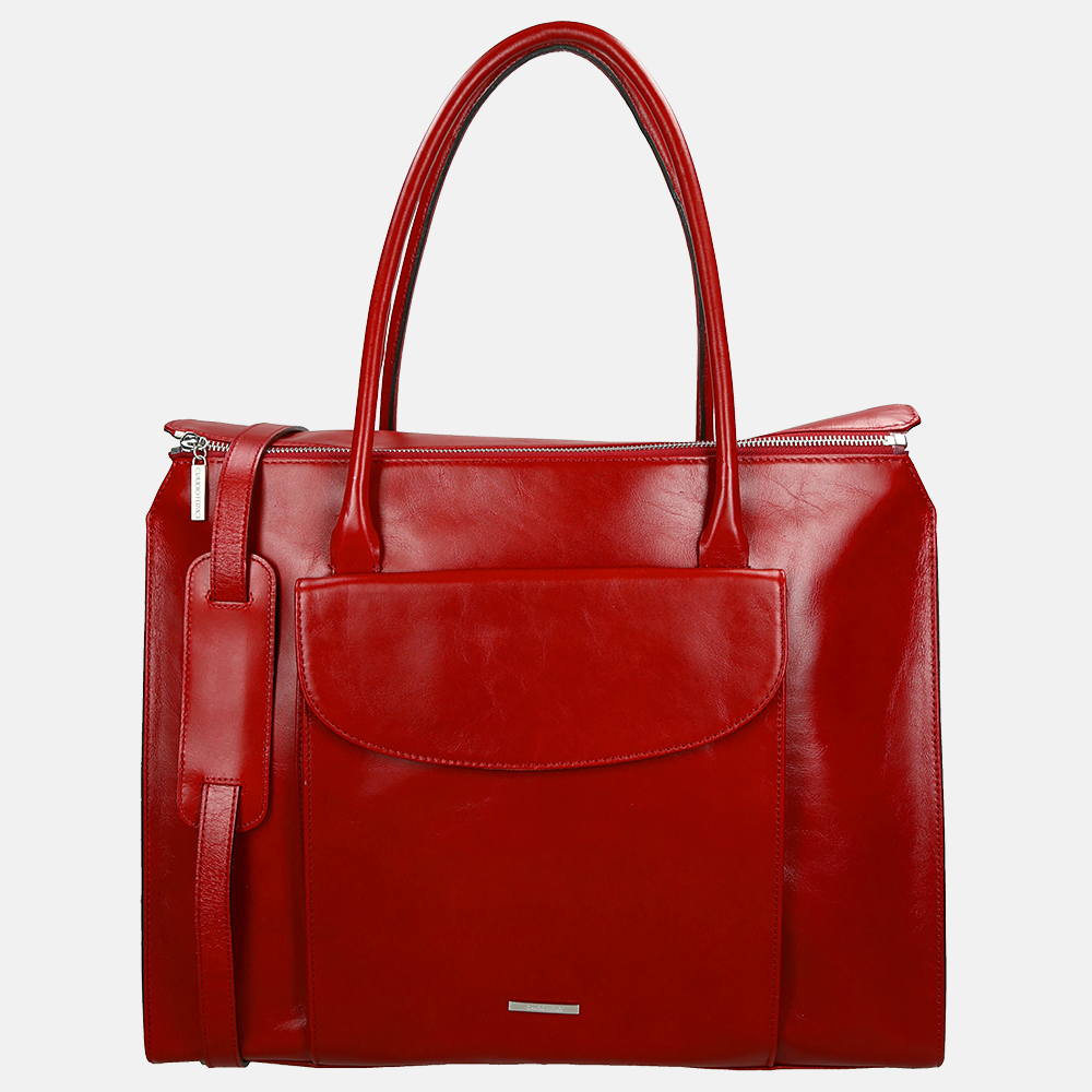 Claudio Ferrici shopper 15.6 inch red