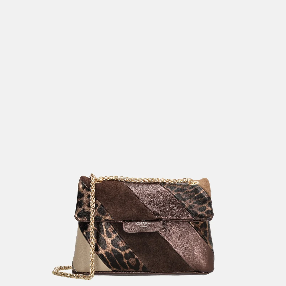 Charm London Elise crossbody tas donkerbruin