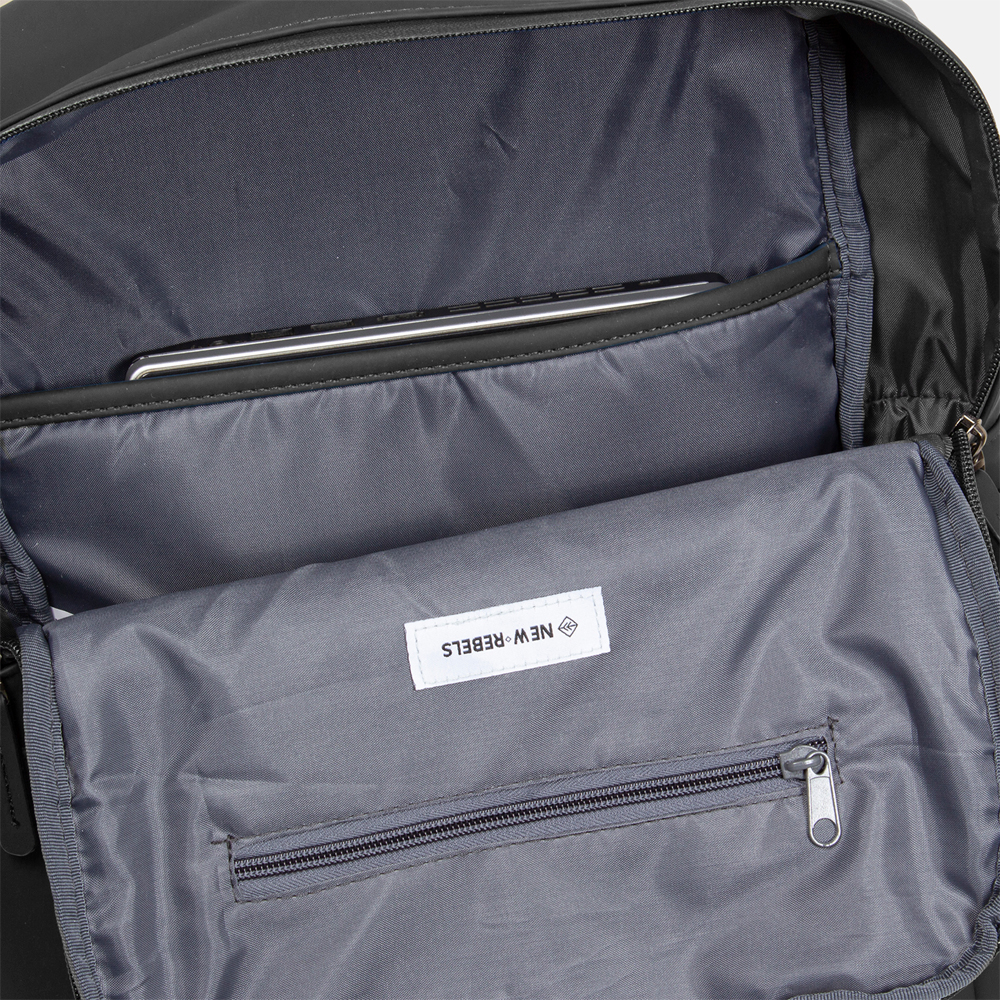New Rebels Harper rugzak 14.1 inch black bij Duifhuizen
