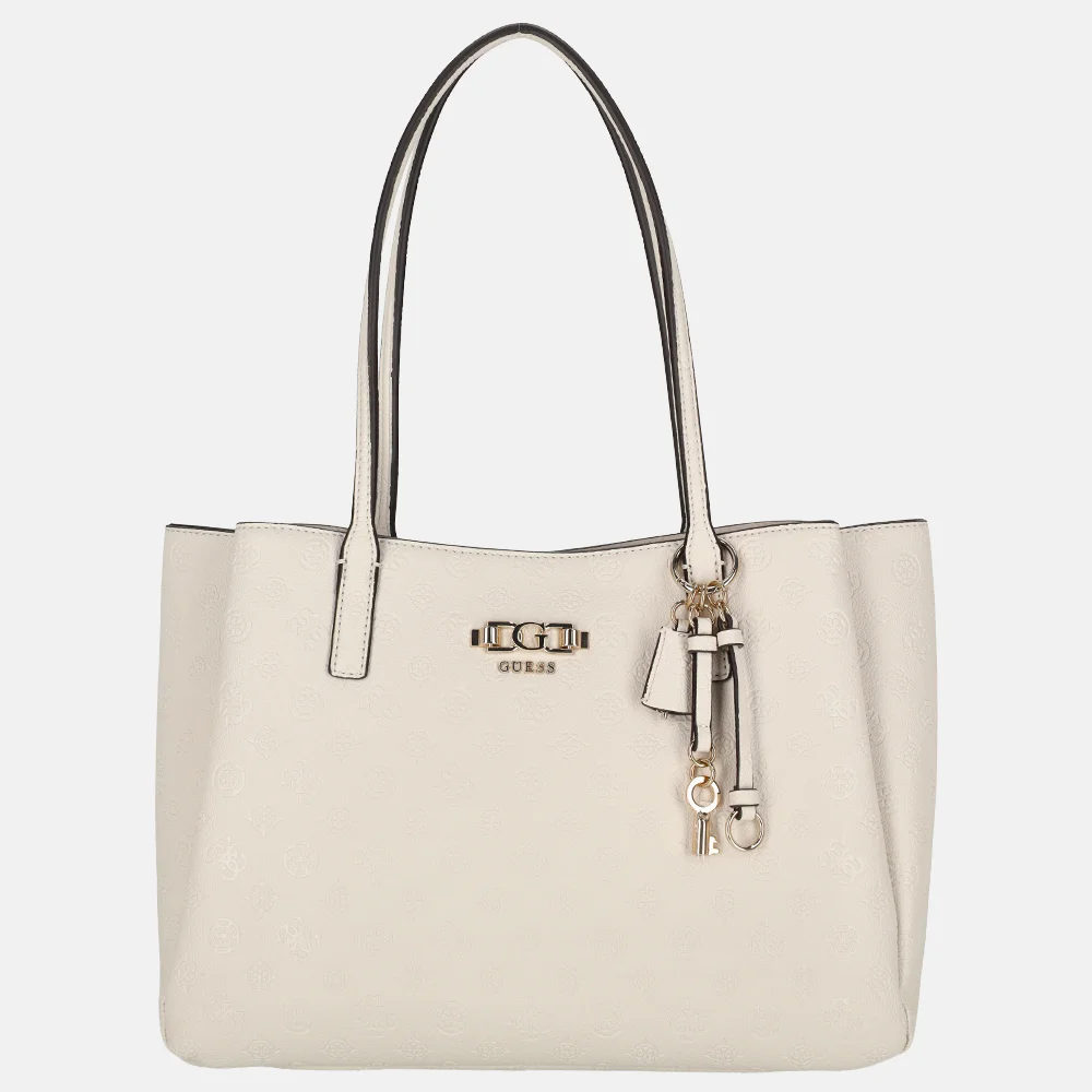 Guess Anise multi comp tote shopper stone logo
