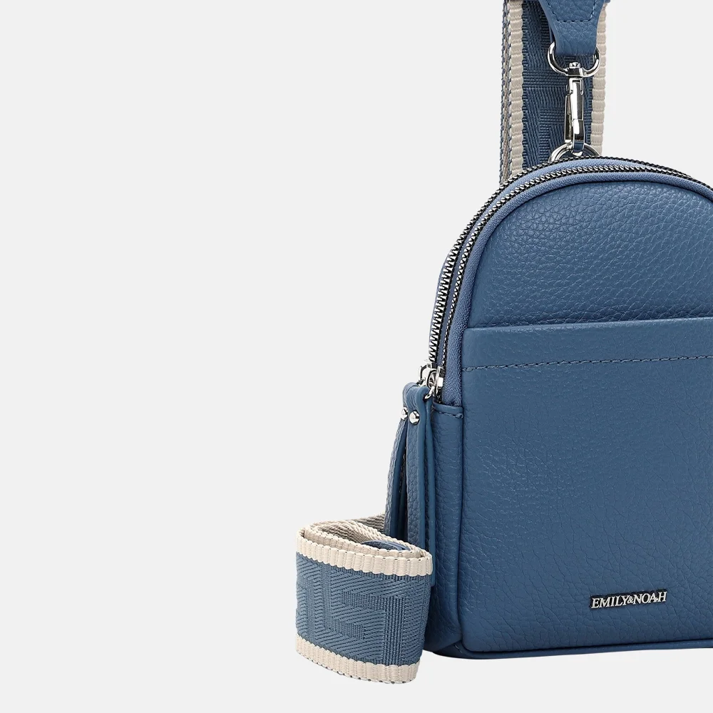 Emily & Noah Elena crossbody tas denim bij Duifhuizen