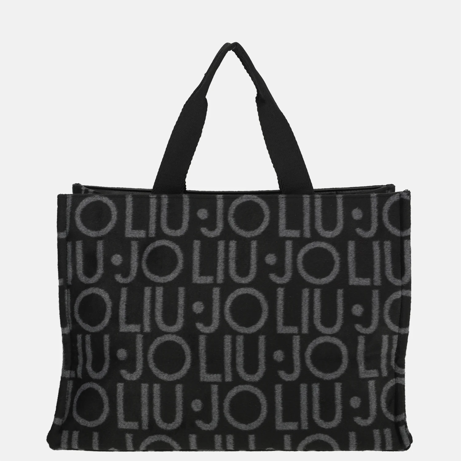 Liu Jo tote logo shopper L nero bij Duifhuizen