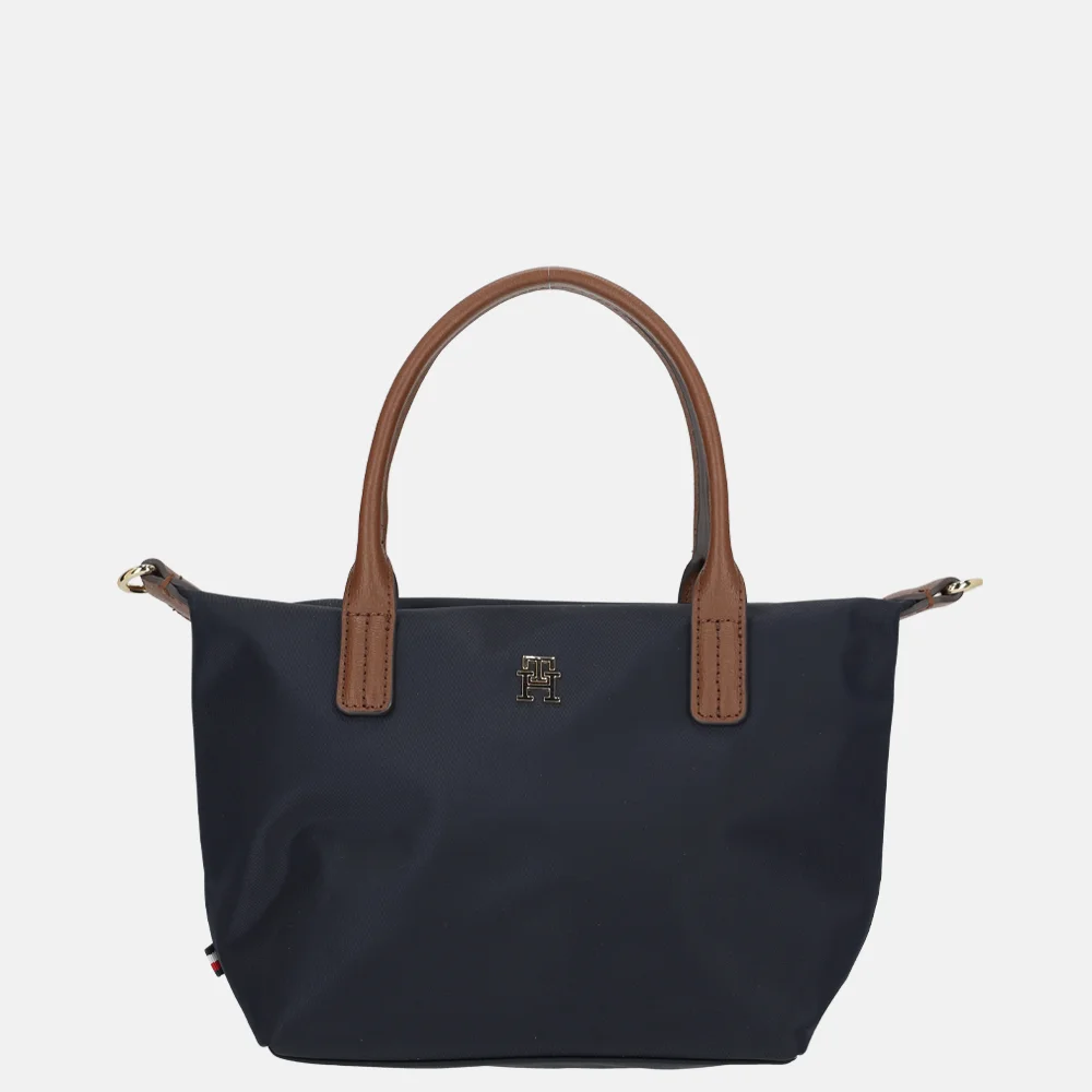 Tommy Hilfiger Popette tote handtas mini space blue bij Duifhuizen