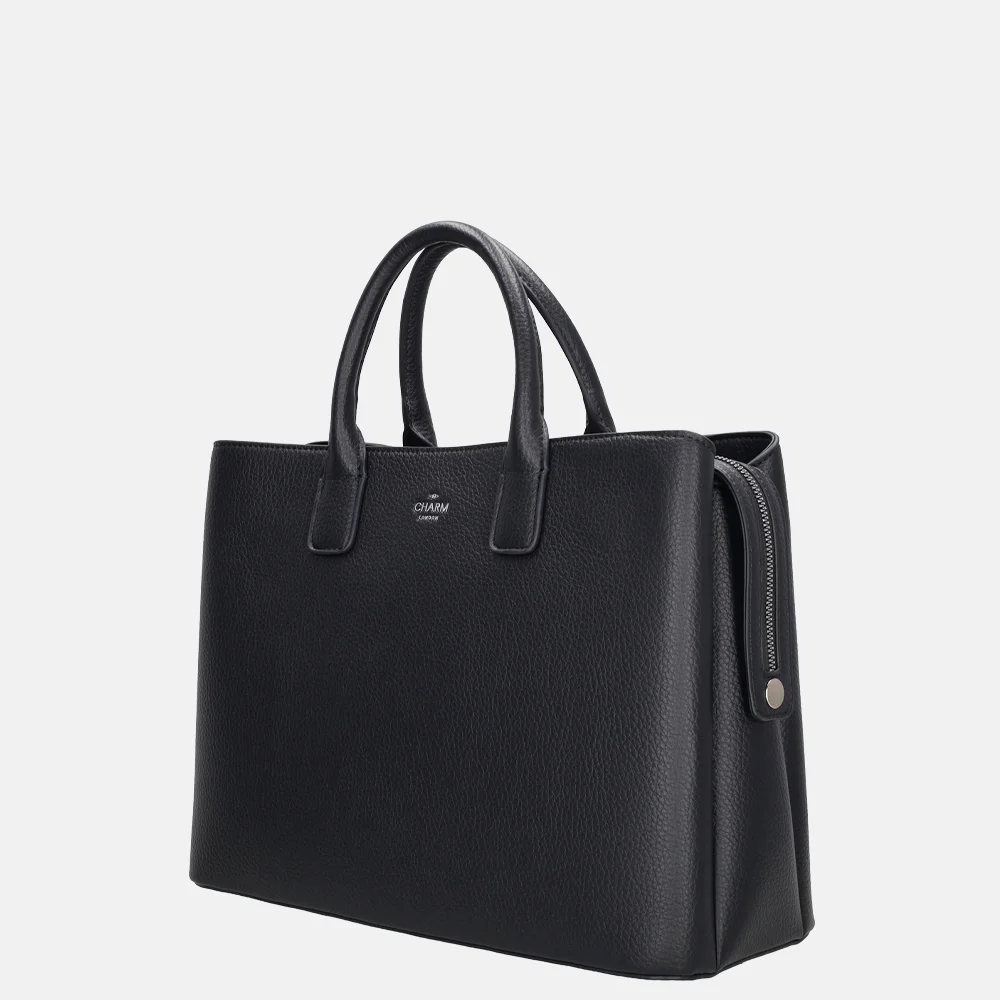 Charm London Muggiano handtas L donkerblauw bij Duifhuizen