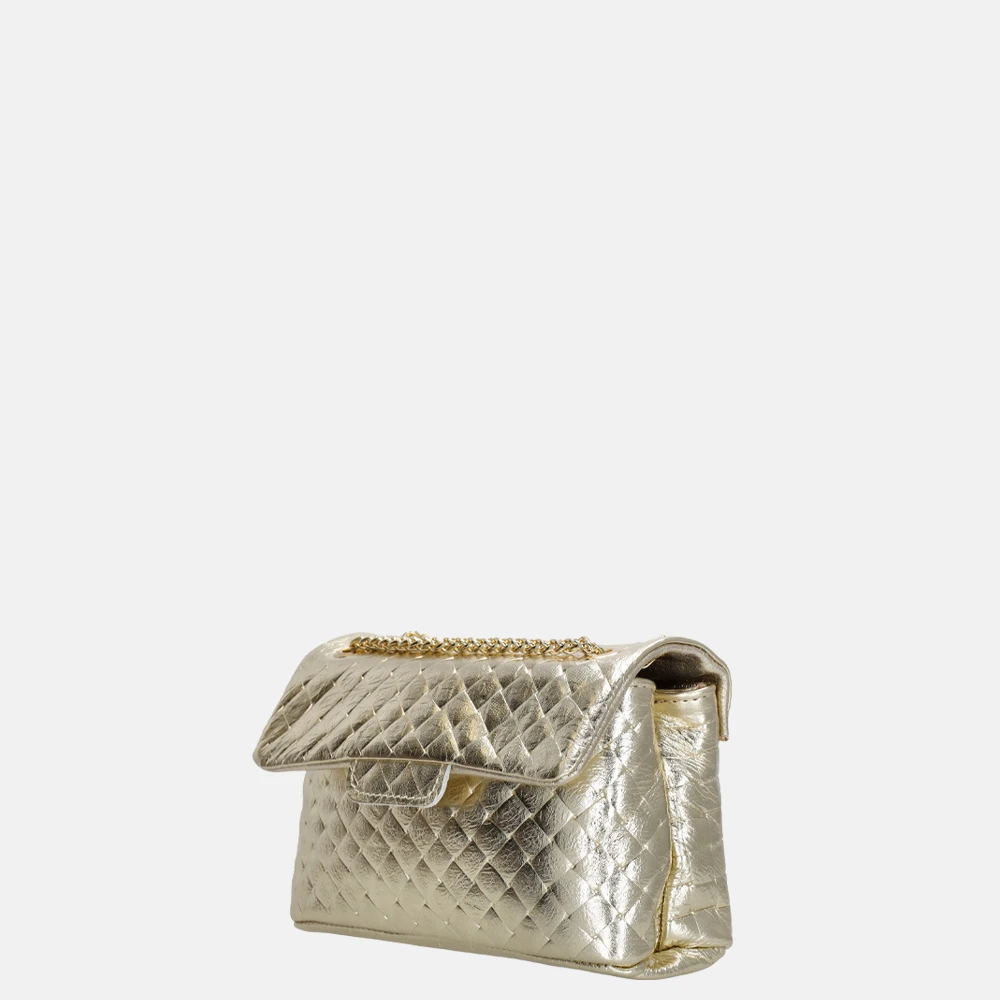 Charm London Klep schoudertas goud bij Duifhuizen