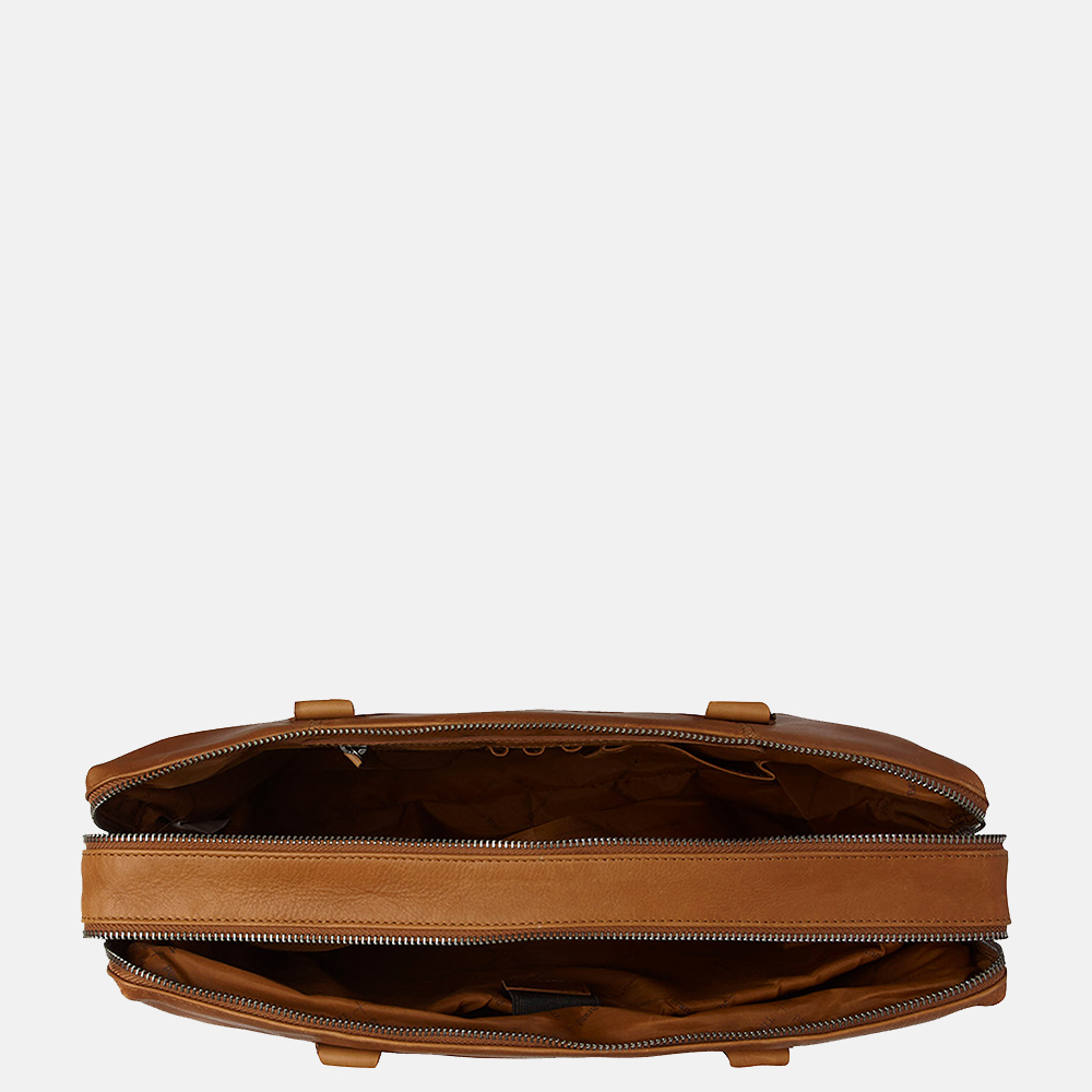 Chesterfield Salvador laptoptas 15 inch cognac bij Duifhuizen
