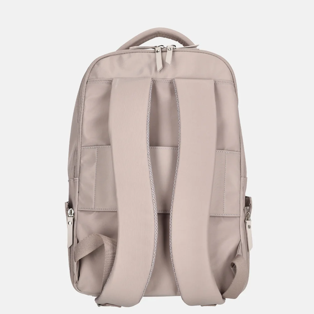 Enrico Benetti Caroline laptoprugzak 15 inch  taupe bij Duifhuizen