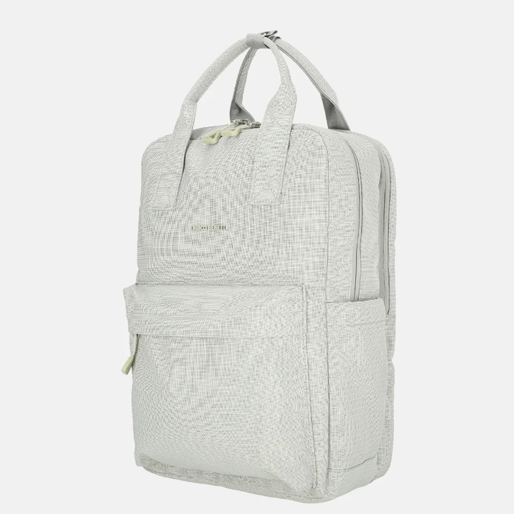 Enrico Benetti Luzern rugzak 2 vaks 17 inch beige bij Duifhuizen