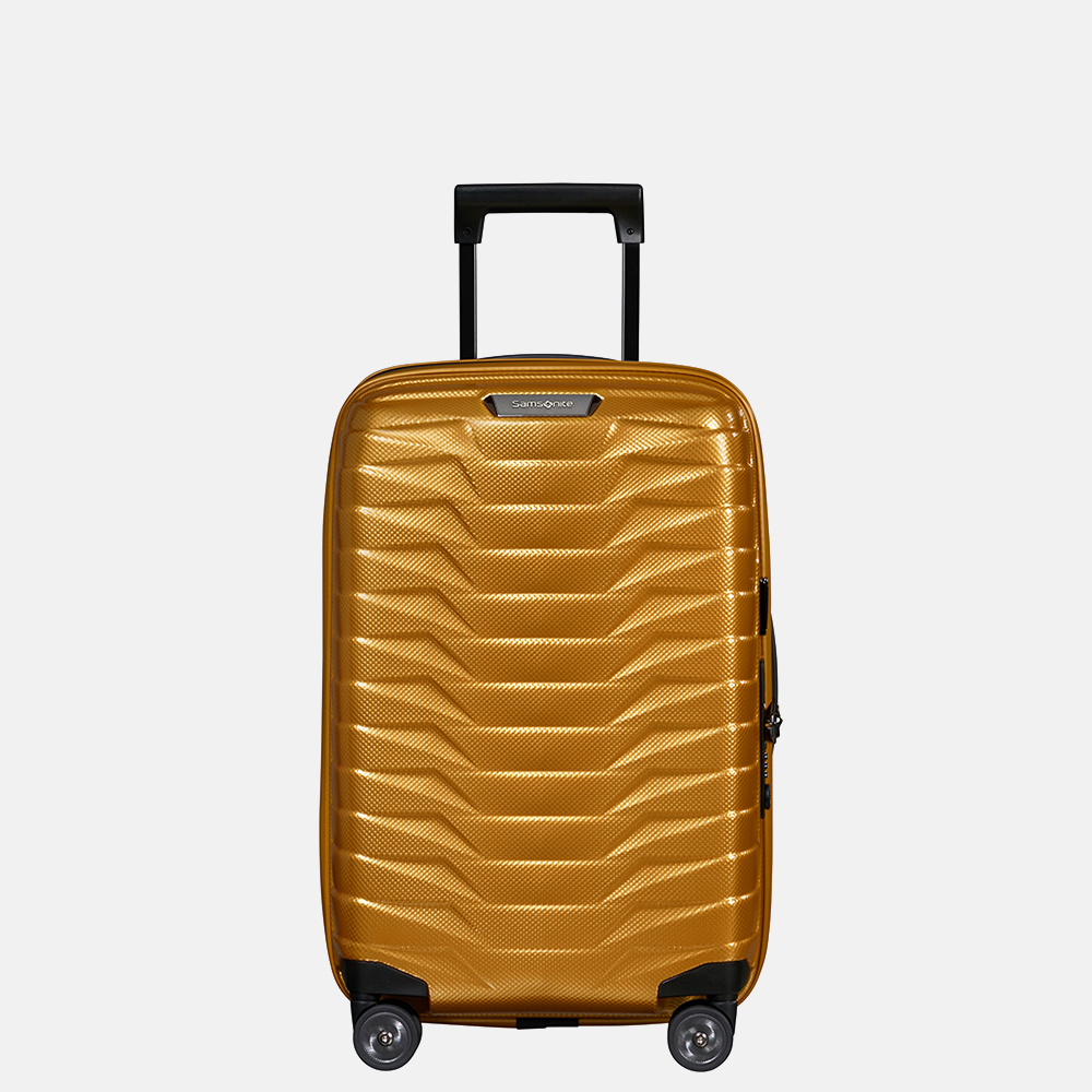 Samsonite Proxis expandable handbagage koffer 55 cm honey gold bij Duifhuizen