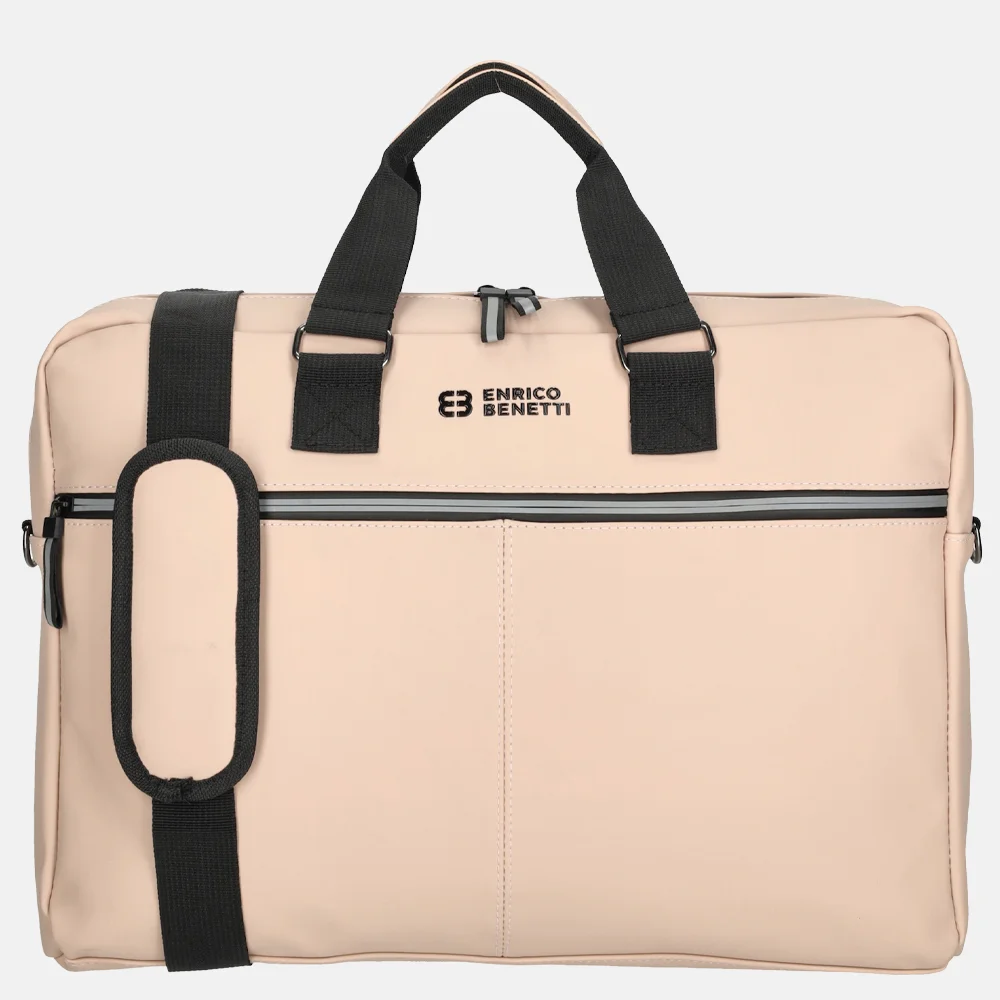 Enrico Benetti Bergen laptoptas 17 inch misty pink