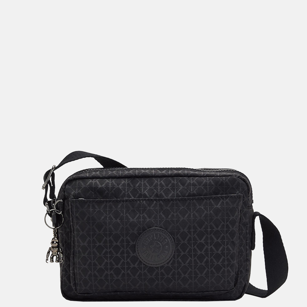 Kipling Abanu schoudertas M signature emb bij Duifhuizen