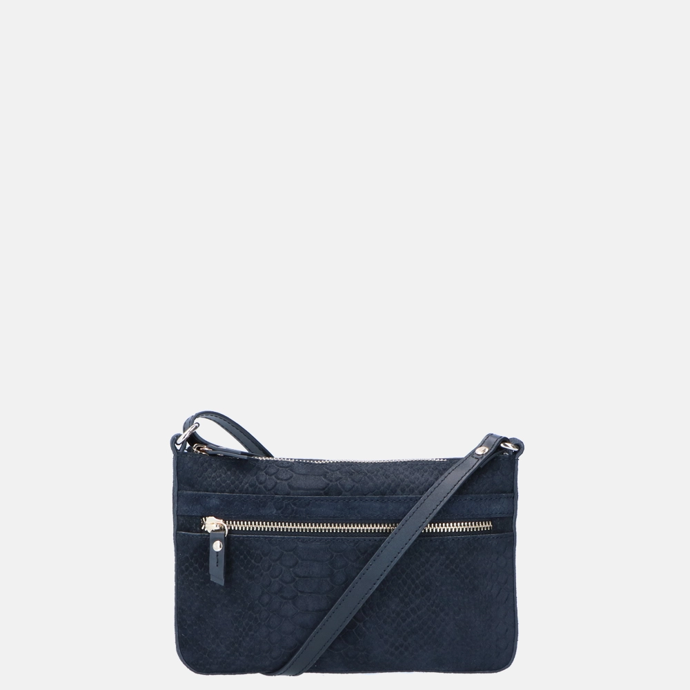 Loulou Essentiels Sugar Snake crossbody tas small black bij Duifhuizen
