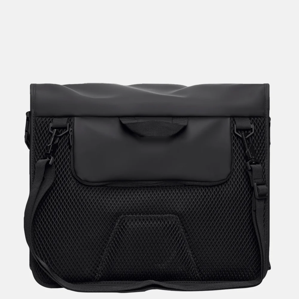 Rains Trail Roll-top schoudertas 16 inch black bij Duifhuizen