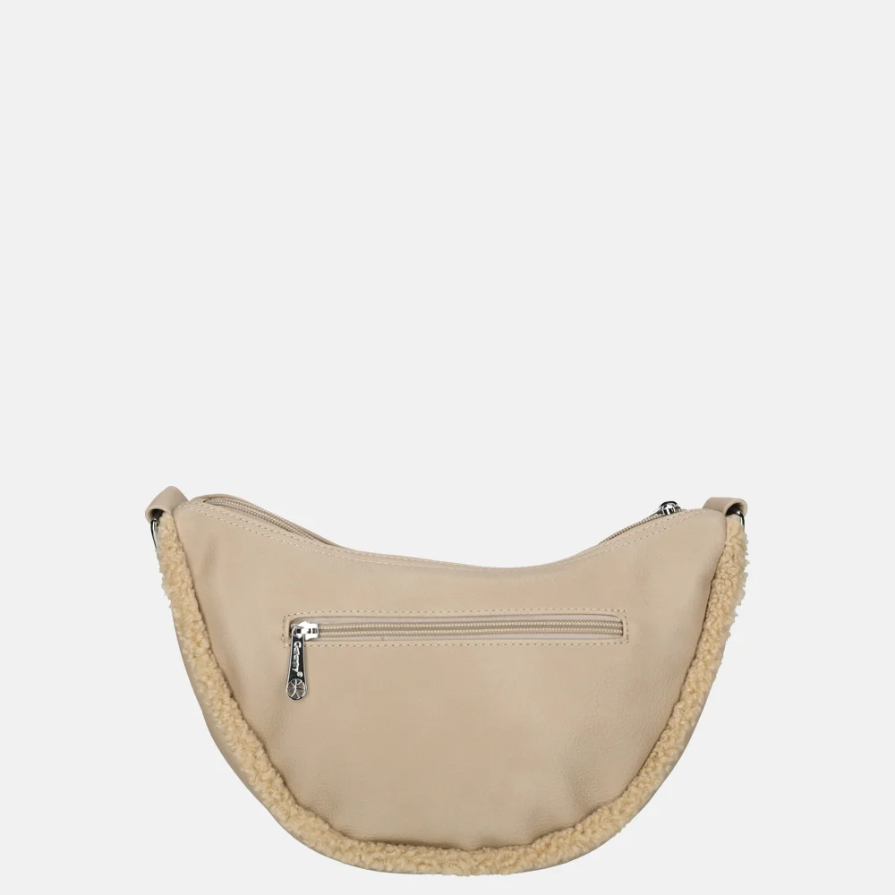 Firenze crossbody tas teddy taupe bij Duifhuizen