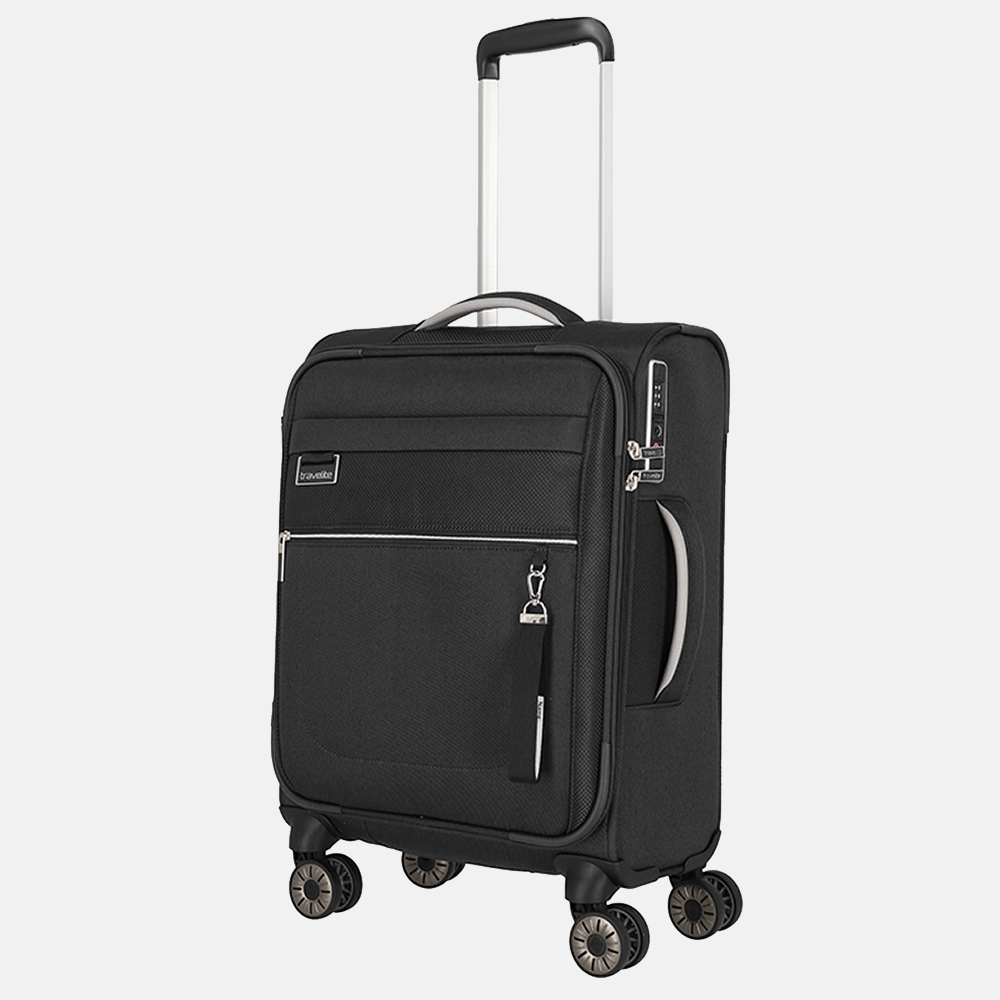 Travelite Miigo handbagage koffer 55 cm black bij Duifhuizen