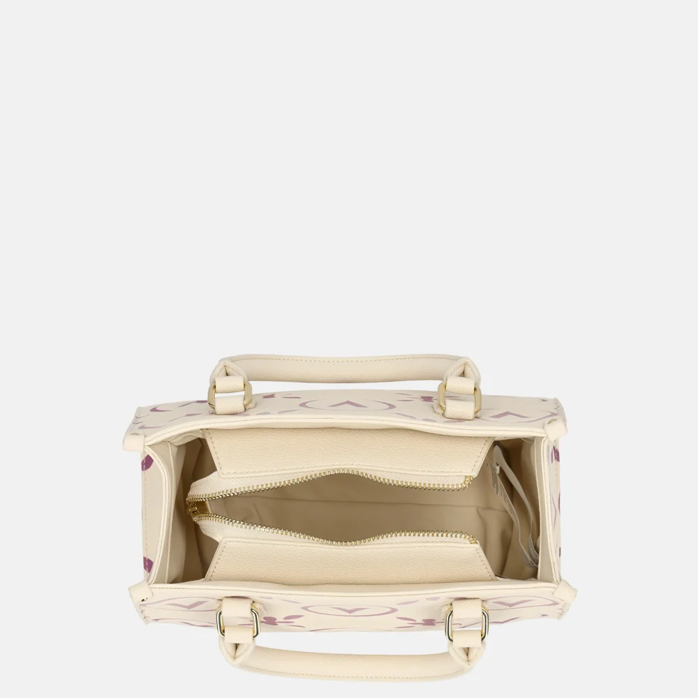 Valentino Bags Samba Re handtas print ecru/rosa bij Duifhuizen