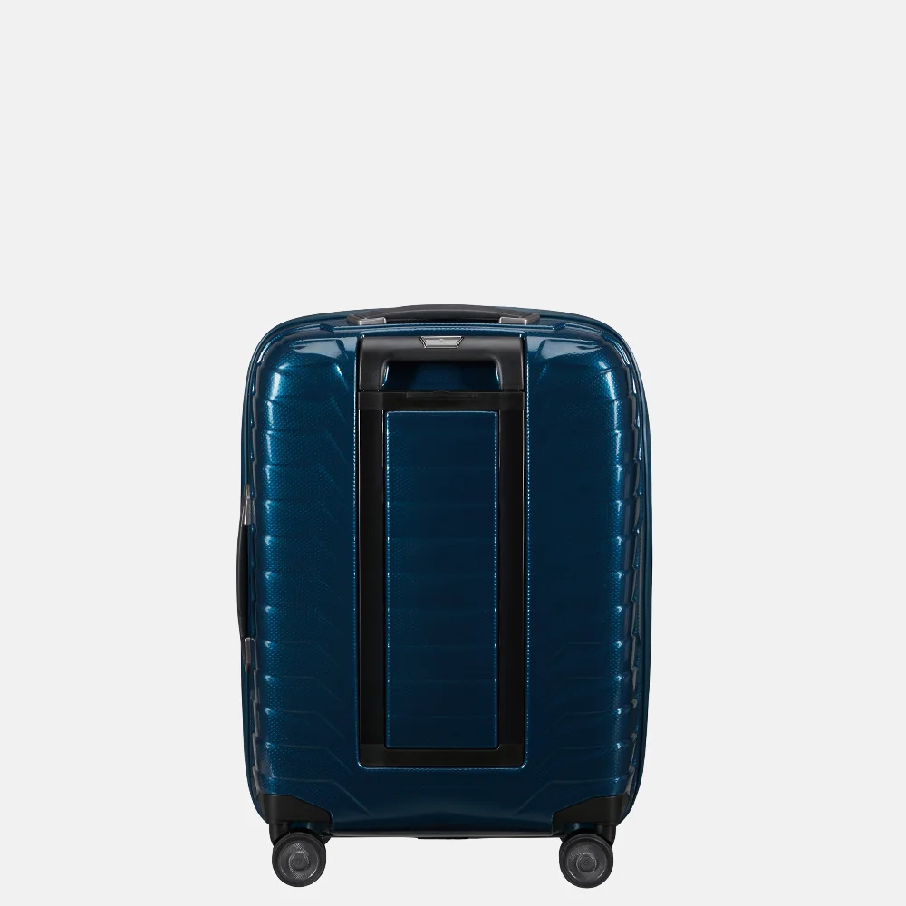 Samsonite Proxis frontpocket handbagage koffer 55 cm expandable petrol blue bij Duifhuizen